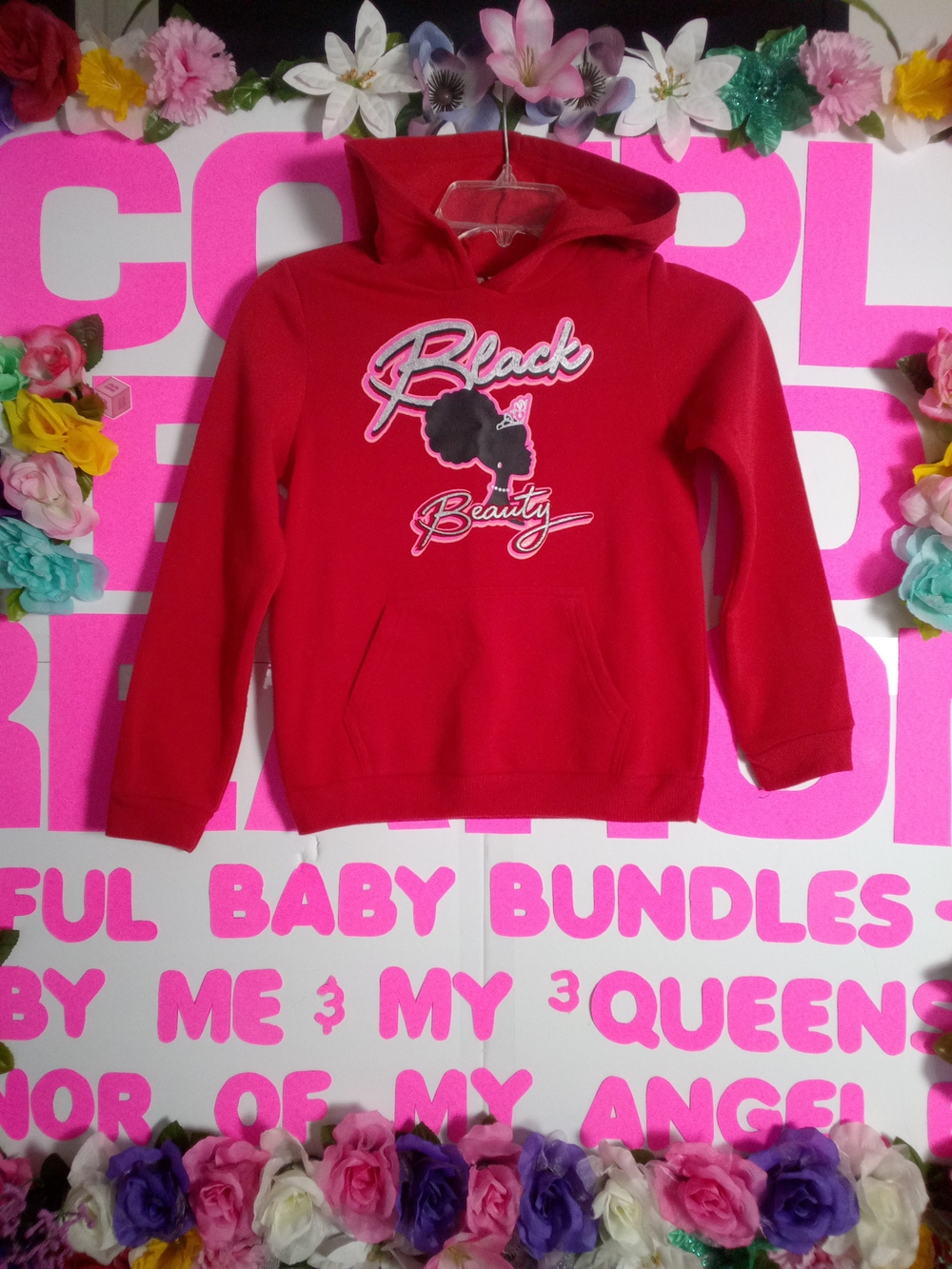 Kids Red 'Black Beauty' Hooded Sweatshirt
